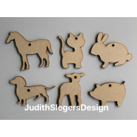 mdf mobiel set dieren